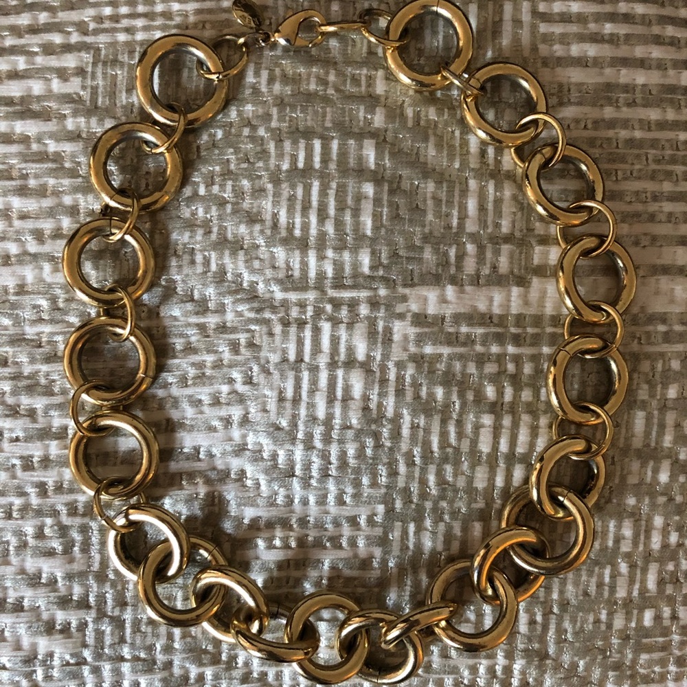 jcrew gold statement necklace